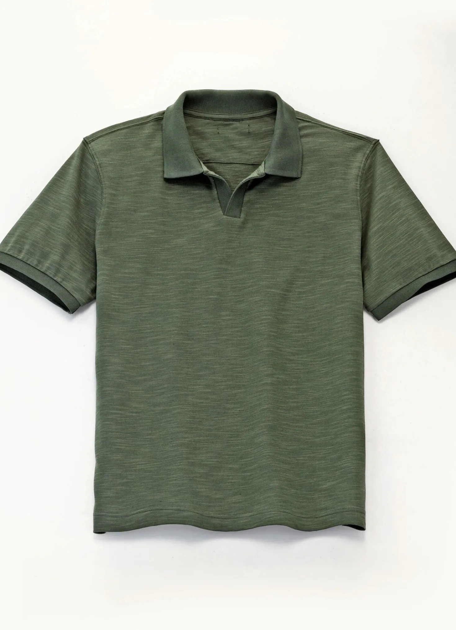 Poloshirt mit Strickkragen