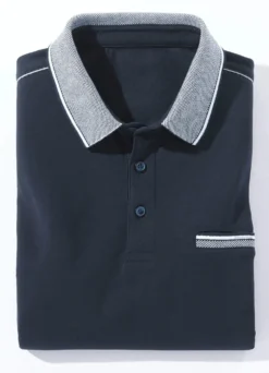 Poloshirt mit Zierpaspeln