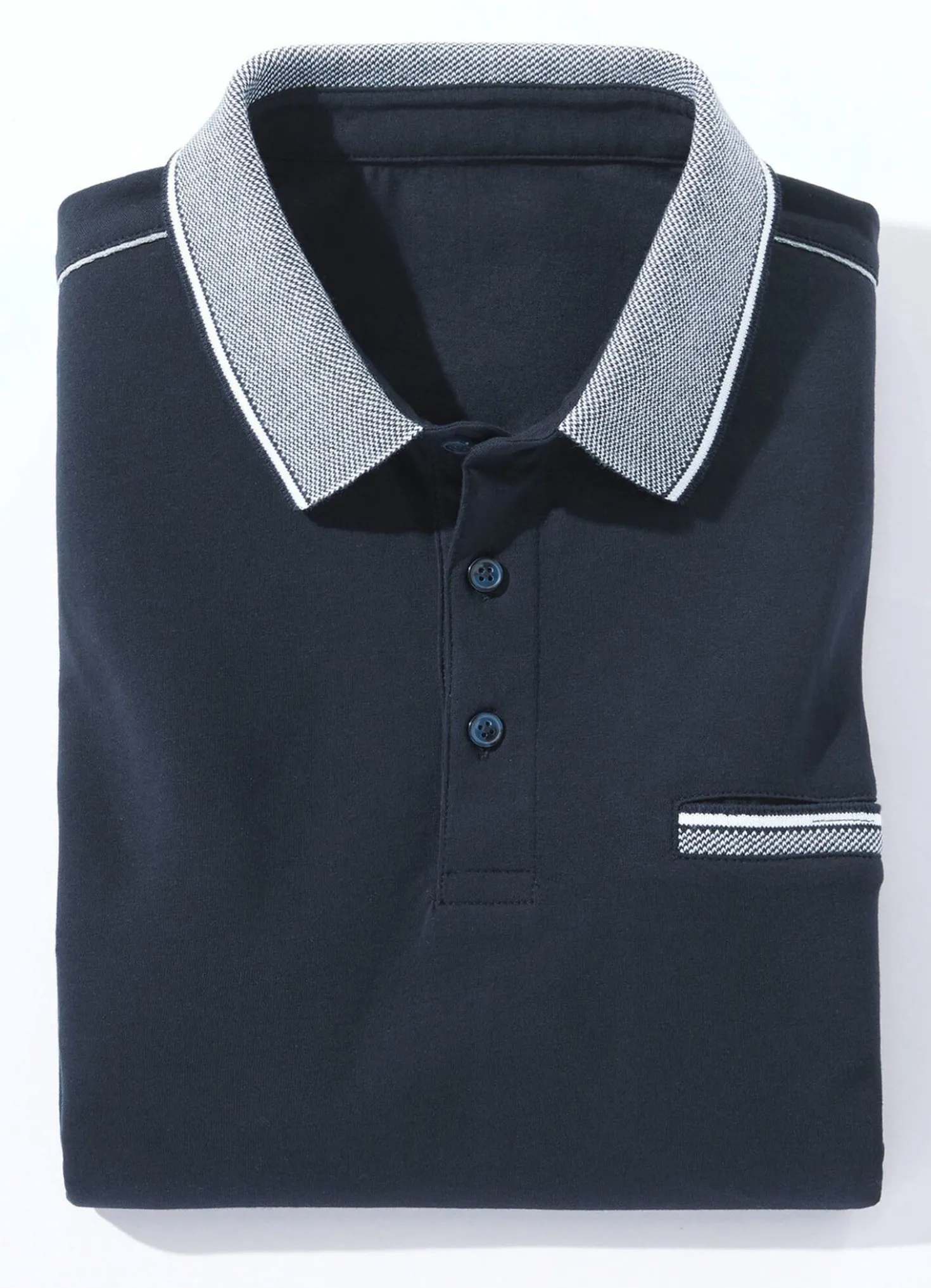Poloshirt mit Zierpaspeln