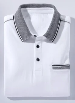 Poloshirt mit Zierpaspeln