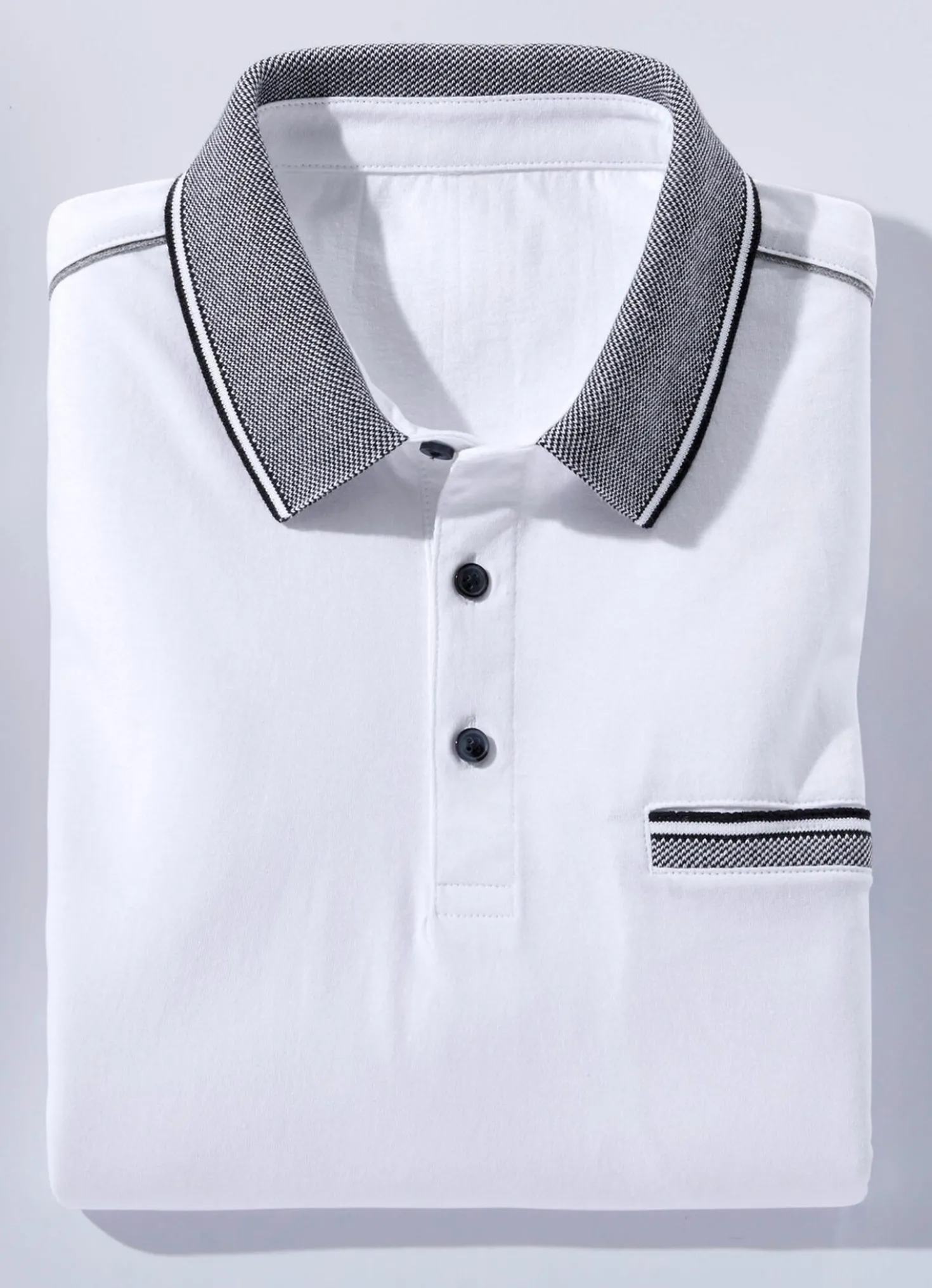 Poloshirt mit Zierpaspeln