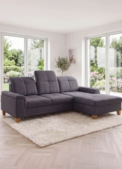 Polsterecke mit Longchair und Funktion