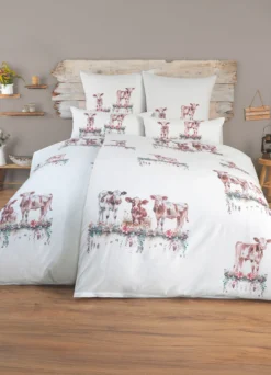 Polycotton-Bettwäsche-Garnitur mit Reißverschluss