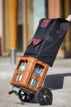 Profi-Einkaufsroller mit Stahlrohrgestell