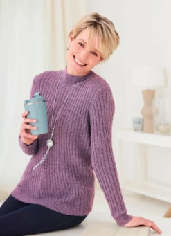 Pullover aus Bouclégarn