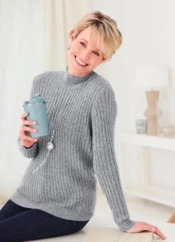 Pullover aus Bouclégarn