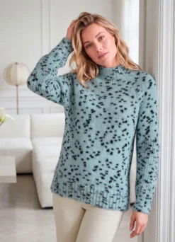 Pullover aus flauschigem Effektgarn