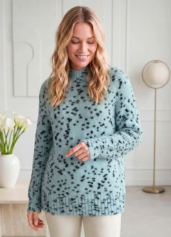 Pullover aus flauschigem Effektgarn