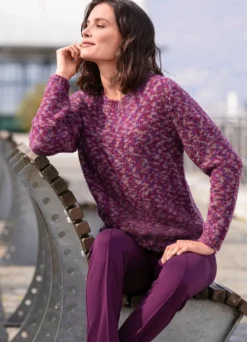 Pullover aus hochwertigem Bouclégarn