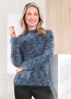Pullover aus hochwertigem Effektgarn