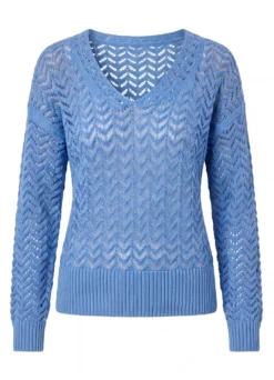 Pullover aus hochwertigem Glanzeffektgarn