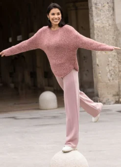 Pullover aus Melangegarn
