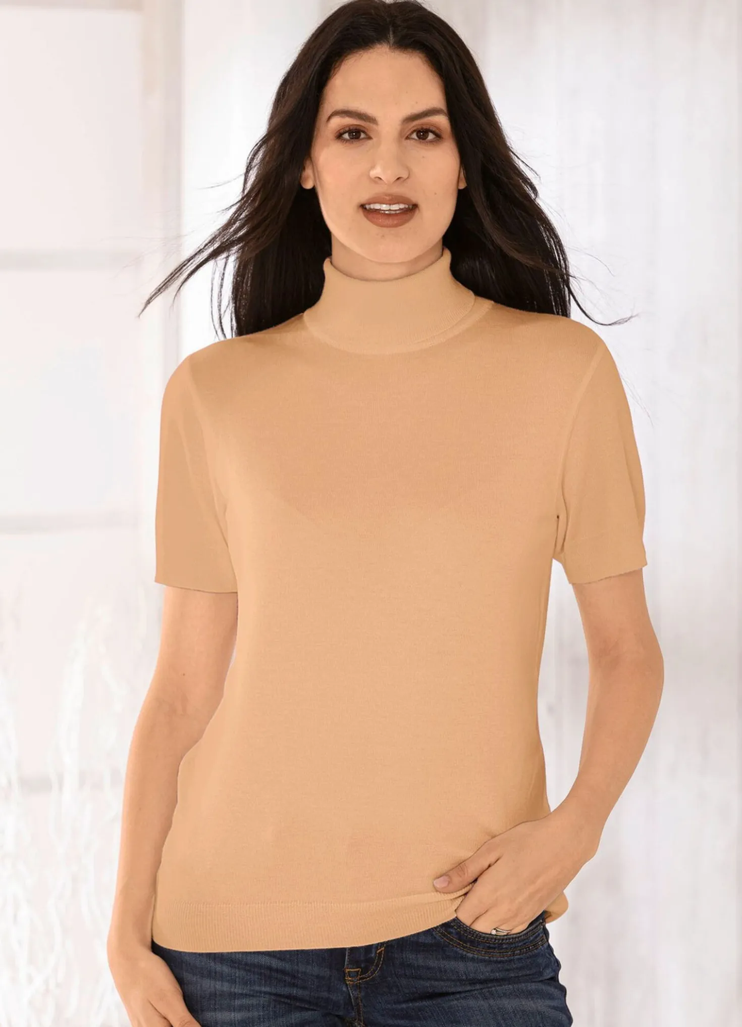 Pullover in edel glänzender Qualität