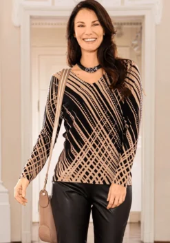 Pullover in Feinstrick