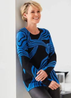 Pullover in Feinstrick