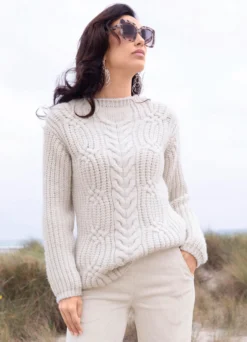 Pullover in flauschig weichem Grobstrick
