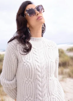 Pullover in flauschig weichem Grobstrick