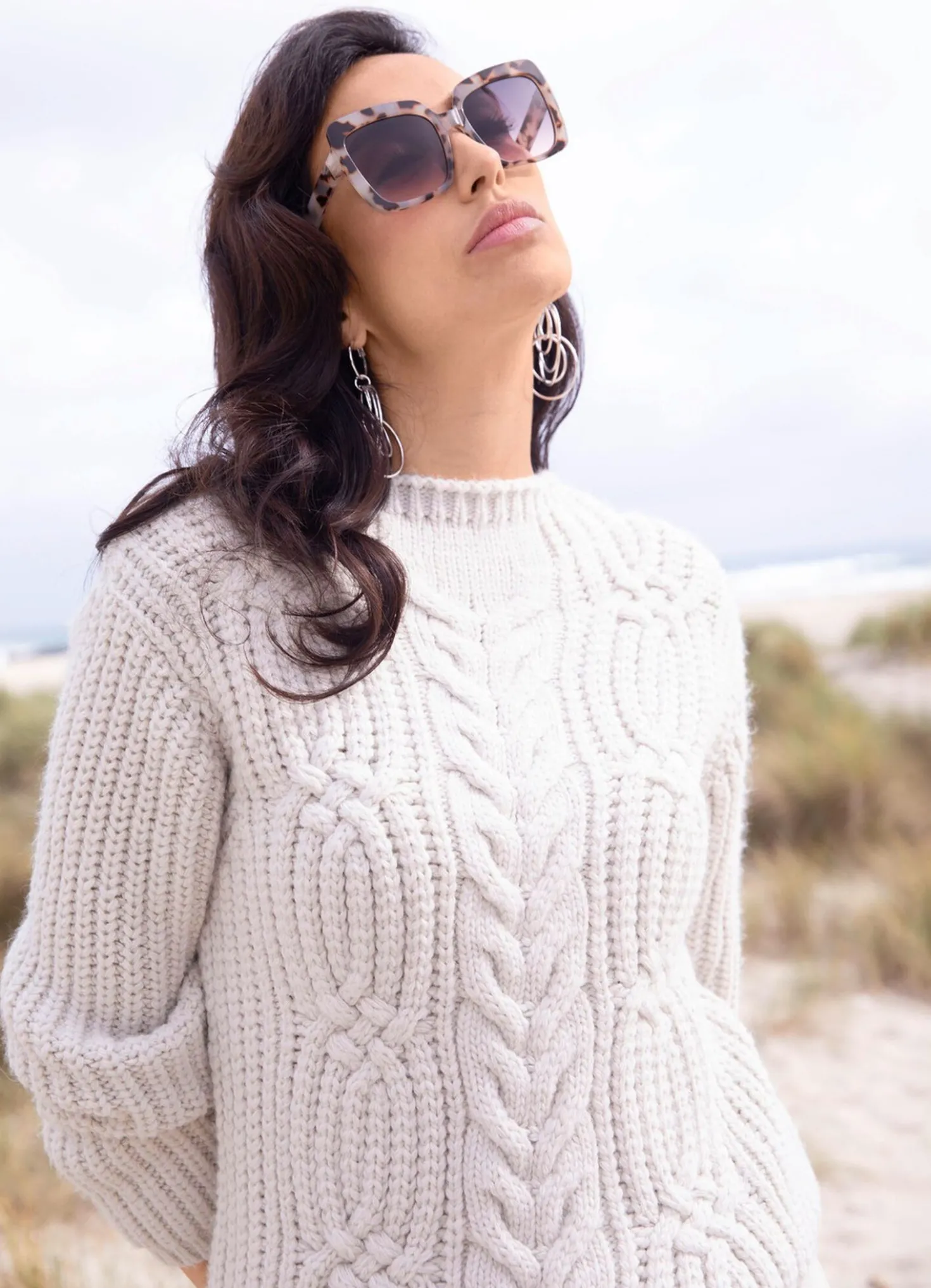 Pullover in flauschig weichem Grobstrick