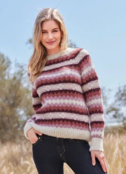 Pullover in Grobstrick
