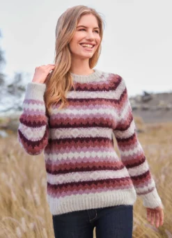 Pullover in Grobstrick