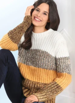 Pullover in Grobstrick