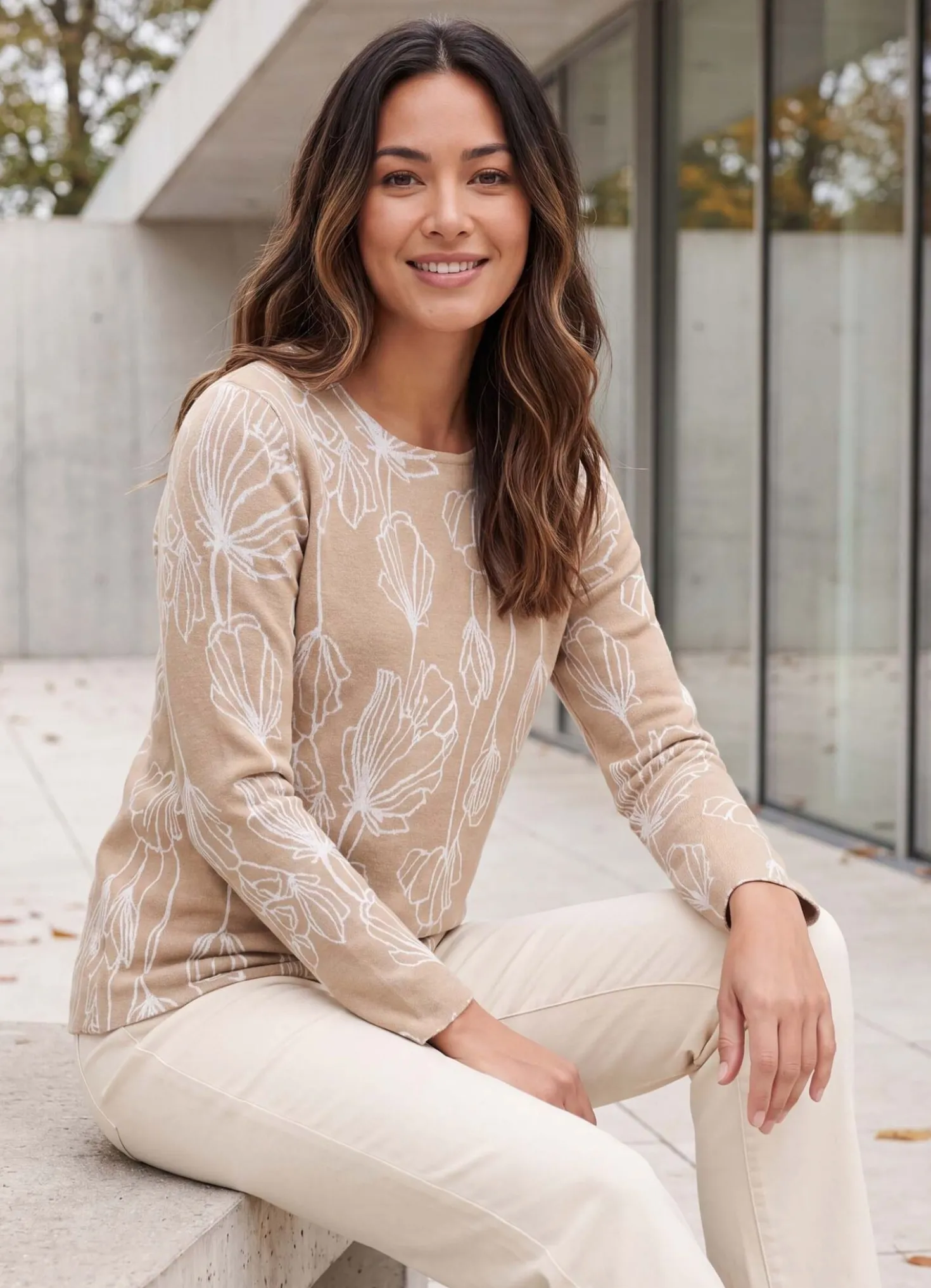 Pullover in Jacquard-Dessin