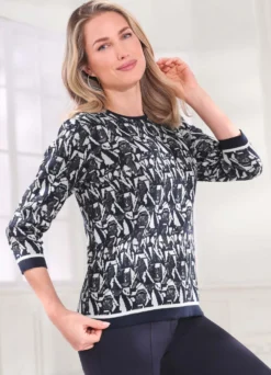 Pullover in Jacquard-Dessin