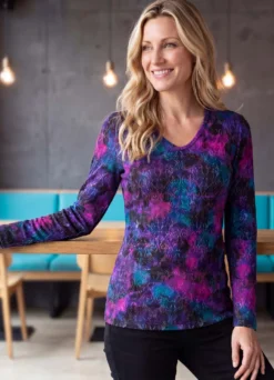 Pullover in Jacquard-Feinstrick