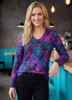 Pullover in Jacquard-Feinstrick