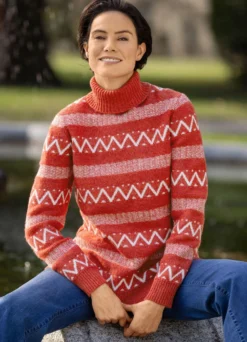 Pullover in Mustermix