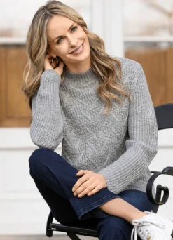 Pullover in Perlfang