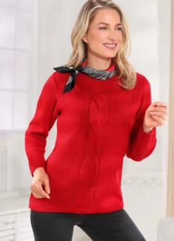 Pullover in Reiskornstrick