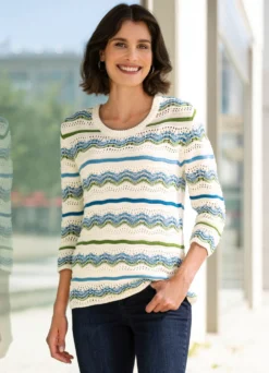 Pullover in Ringeldessin