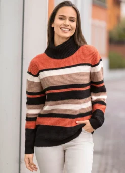 Pullover in Ringelmuster