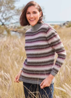 Pullover in Streifenoptik