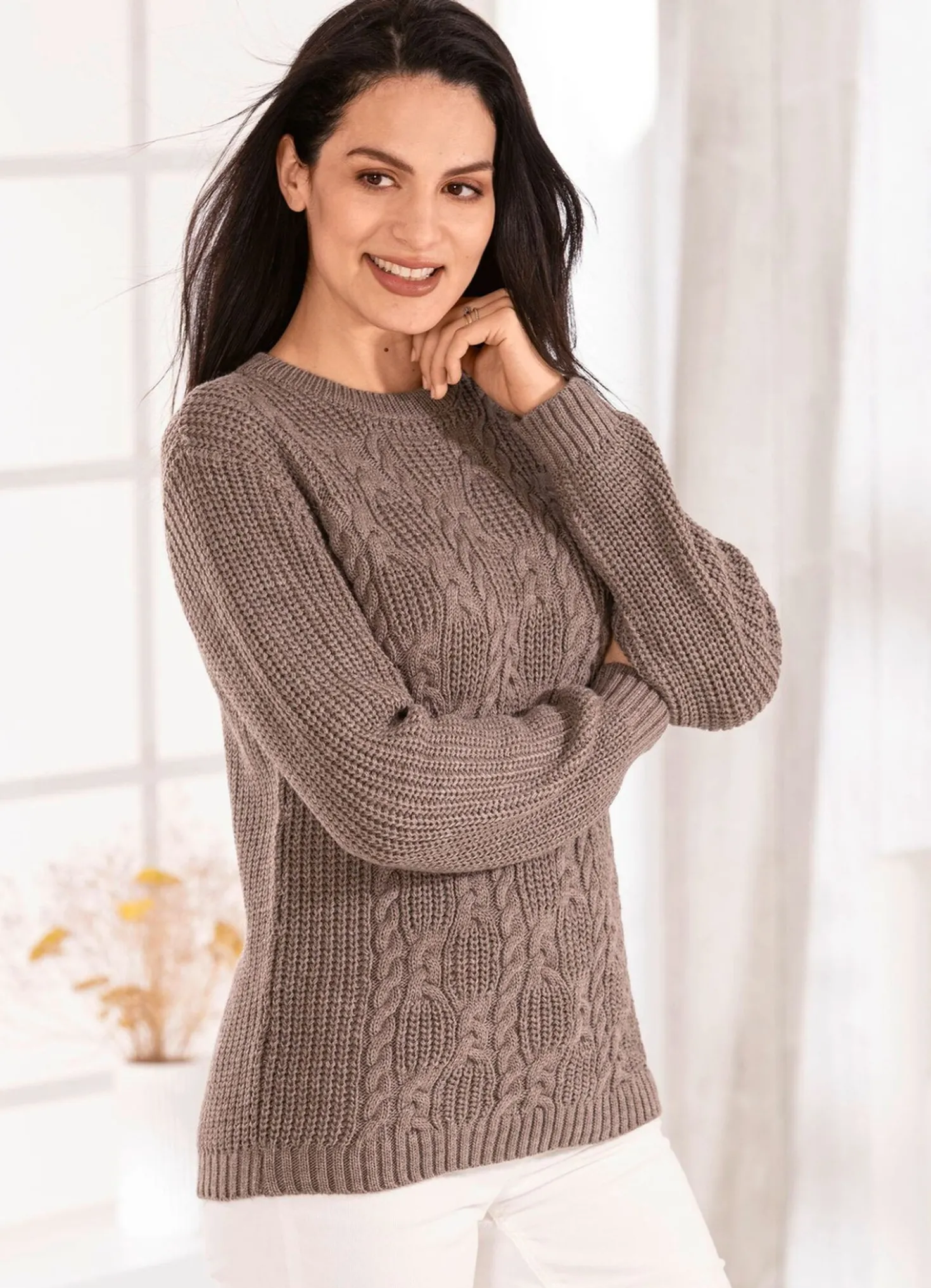 Pullover in Strickmix