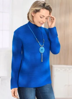 Pullover in Strukturmix