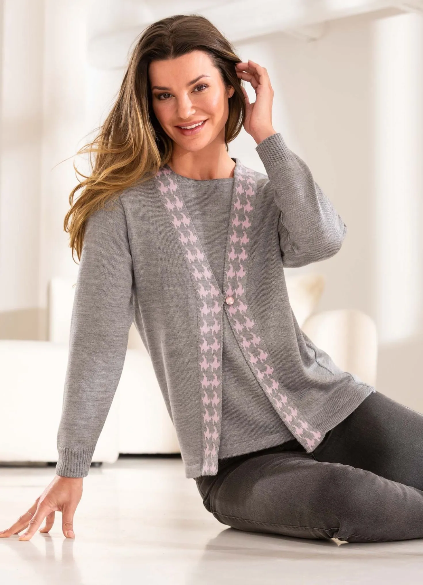 Pullover in Twinset-Optik