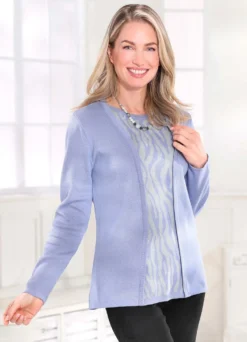 Pullover in Twinset-Optik