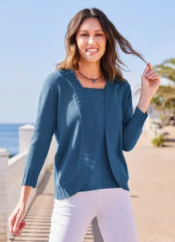 Pullover in Twinset-Optik