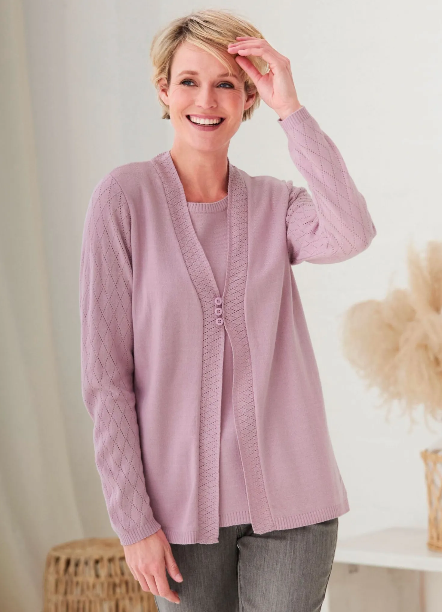 Pullover in Twinset-Optik