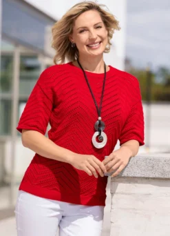 Pullover mit Ajourmuster