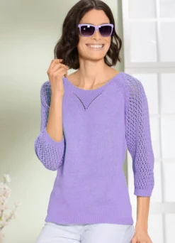 Pullover mit Ajourmuster