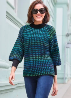 Pullover mit aufwendigem Farbverlauf