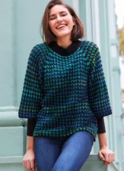 Pullover mit aufwendigem Farbverlauf