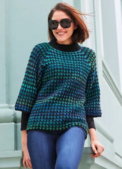 Pullover mit aufwendigem Farbverlauf