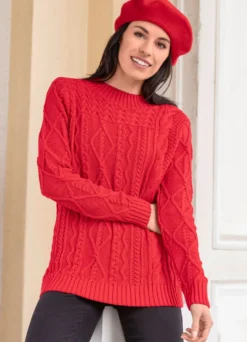 Pullover mit aufwendigem Mustermix