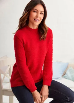 Pullover mit aufwendigem Strukturmuster