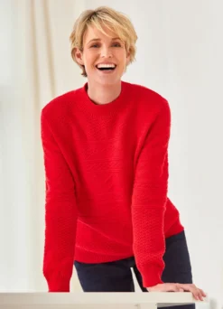 Pullover mit aufwendigem Strukturmuster