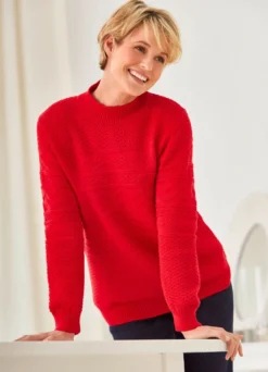 Pullover mit aufwendigem Strukturmuster